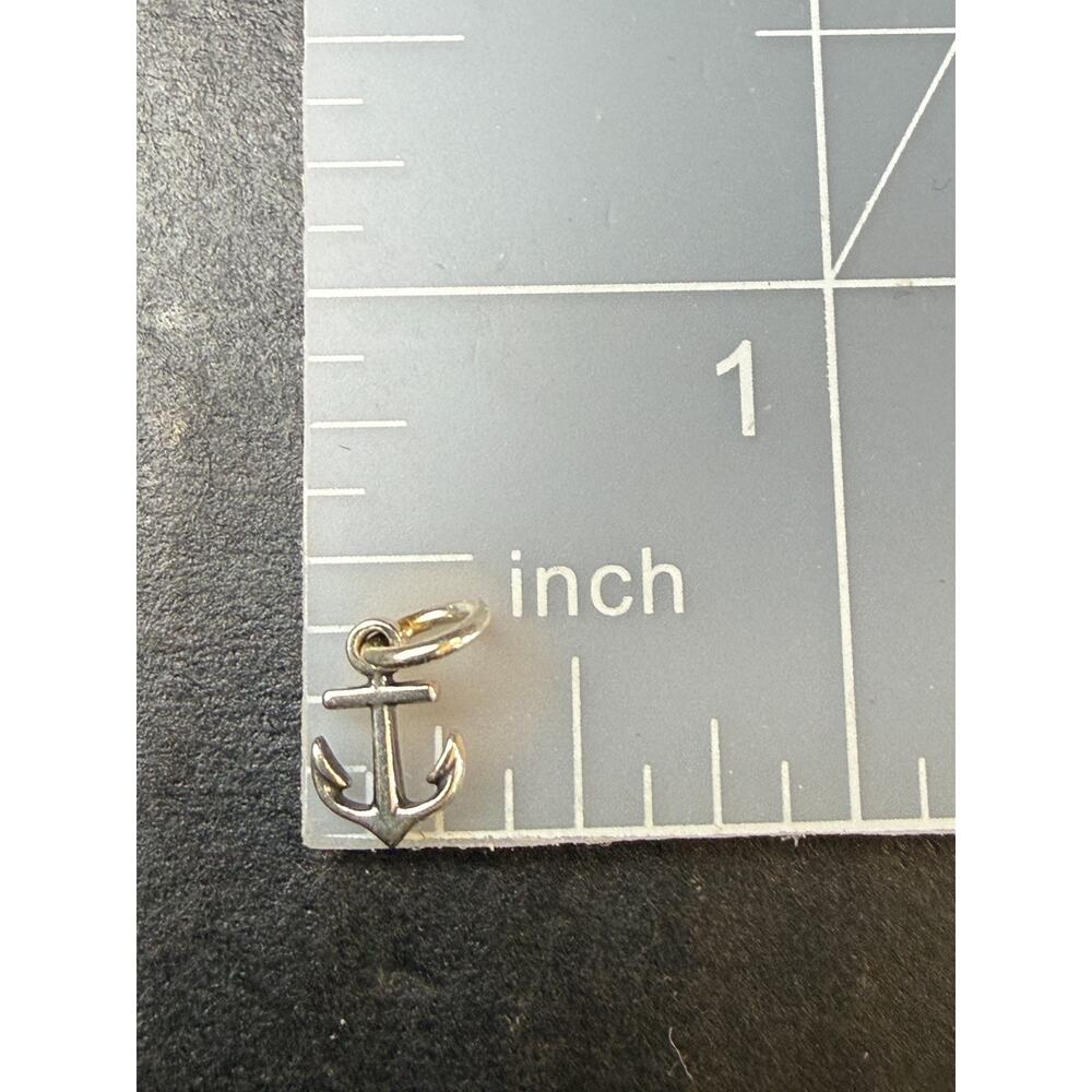 James Avery Retired Mini Tiny Anchor Charm Uncut Loop - Picture 7 of 7